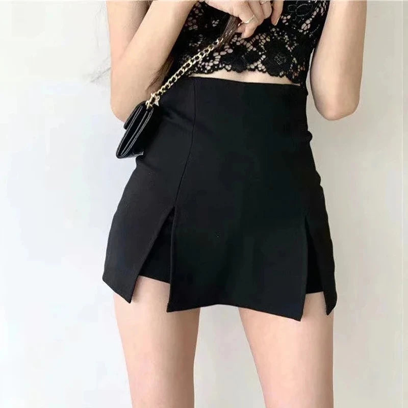 Sexy Split Shorts Skirt Women's Office Ladies Suit Skirt