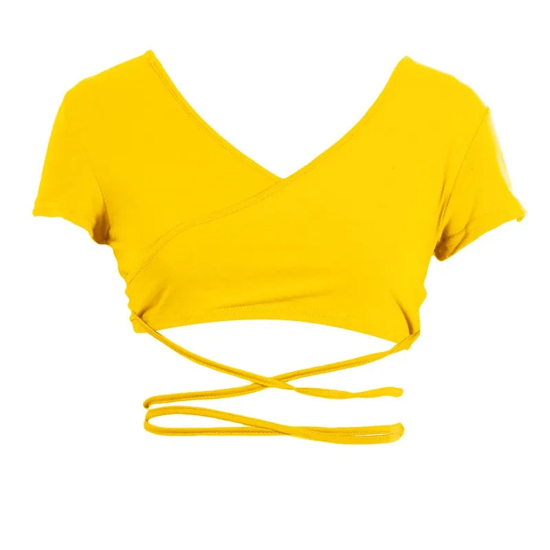 Summer Solid V Neck T Shirts