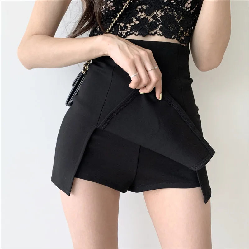 Sexy Split Shorts Skirt Women's Office Ladies Suit Skirt