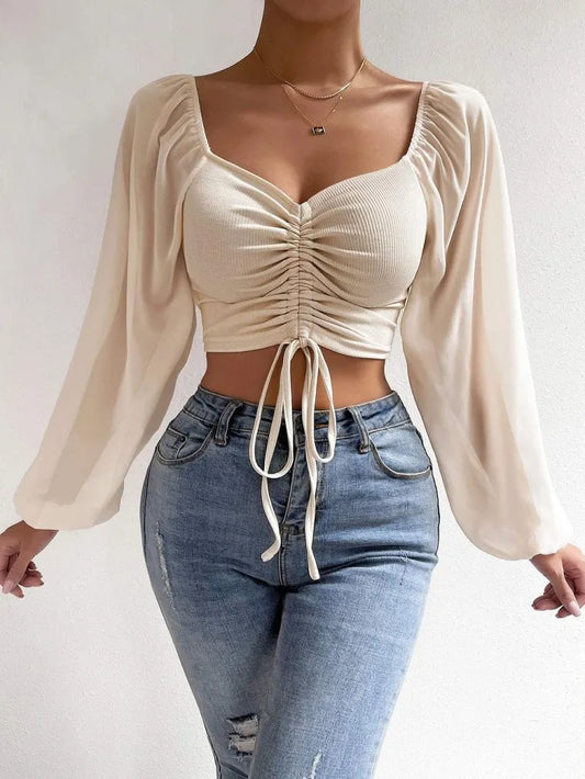 Woman’s Tops Puff Sleeve Sexy